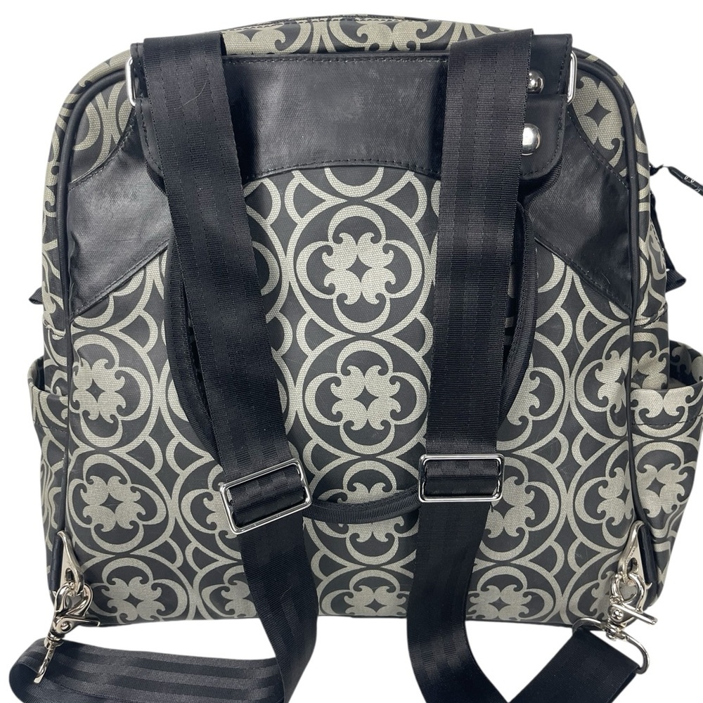 Petunia Pickle Bottom Baby Diaper Bag Black Grey - Picture 5 of 11